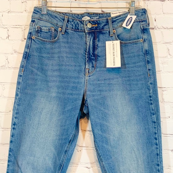 Old Navy Jeans High Rise Power Straight NWT - Picture 3 of 9